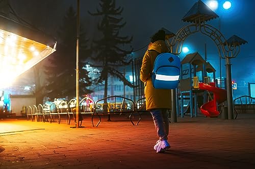 Colorful Reflective Kids School Backpack with Pockets