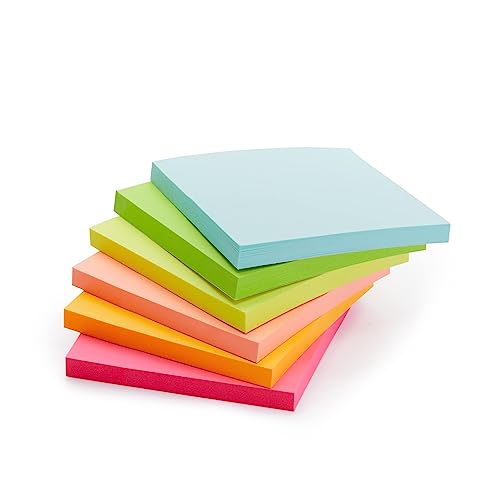 Amazon Basics 3x3-Inch Square Sticky Notes, 24-Pack