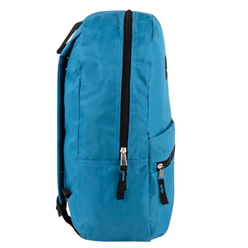 Classic 17-Inch Light Blue Backpack with Straps