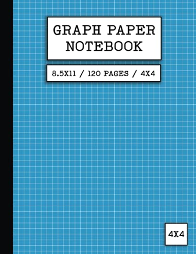 Graph Paper Notebook - 8.5x11 - 120 Pages