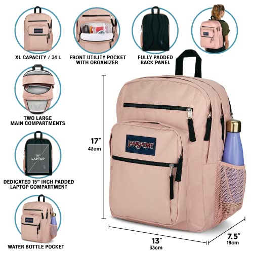 JanSport Black Laptop Backpack with Ergonomic Straps