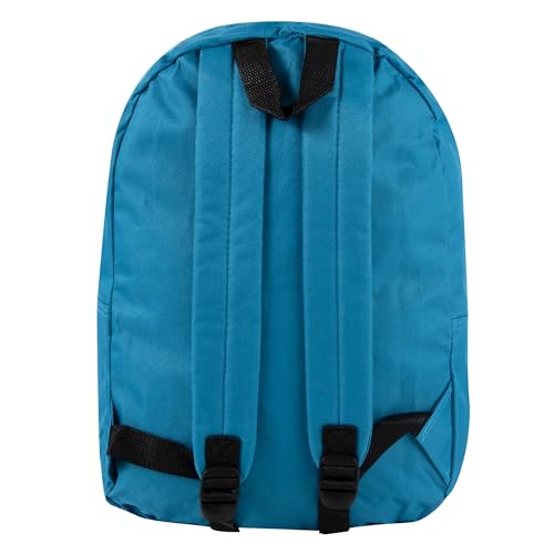 Classic 17-Inch Light Blue Backpack with Straps