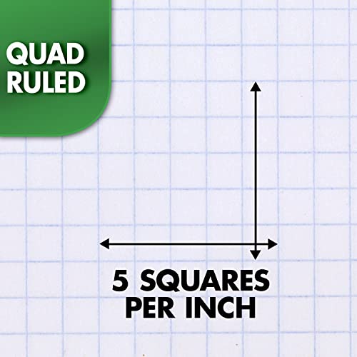 Mead Graph Ruled Spiral Notebook, 100 Sheets, Green