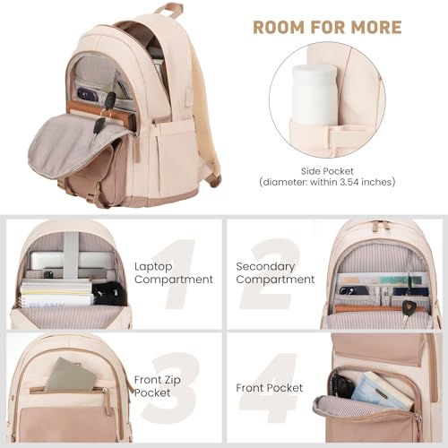 WINDARS Aesthetic Laptop Backpack for Teen Girls