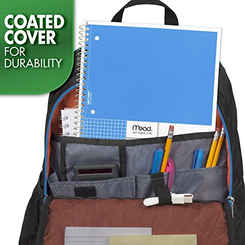 Mead Graph Ruled Spiral Notebook, 100 Sheets, Green