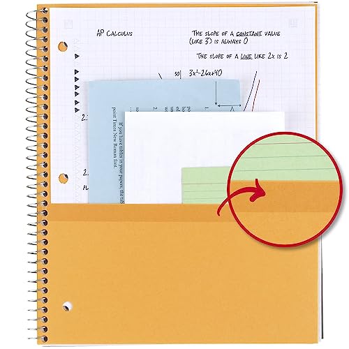 Five Star Graph Ruled Spiral Notebook, 100 Sheets