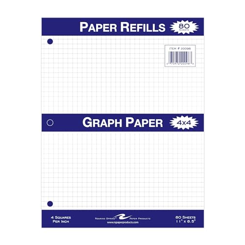 Roaring Spring 8"x11" Graph Paper, 80 Sheets