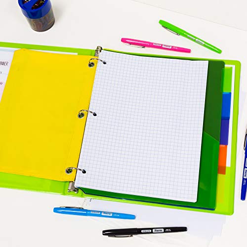 BAZIC Quad Ruled Loose Leaf Paper, 100 Sheets