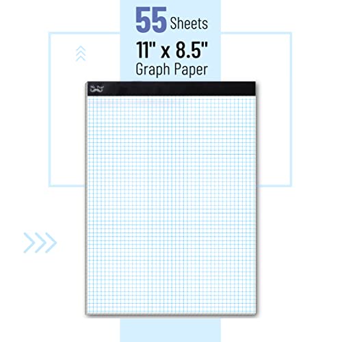Mr. Pen 11"x8.5" 4x4 Graph Paper, 55 Sheets