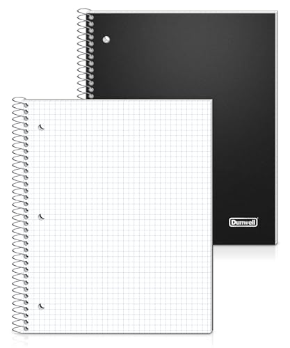 Graph Ruled Spiral Notebook with Poly Pocket