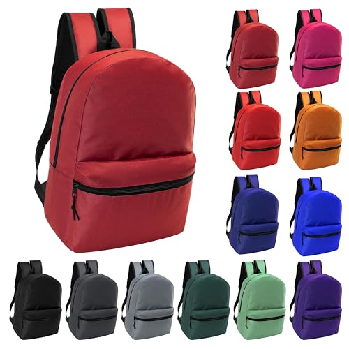 24-Pack Assorted 17" Backpacks for Students