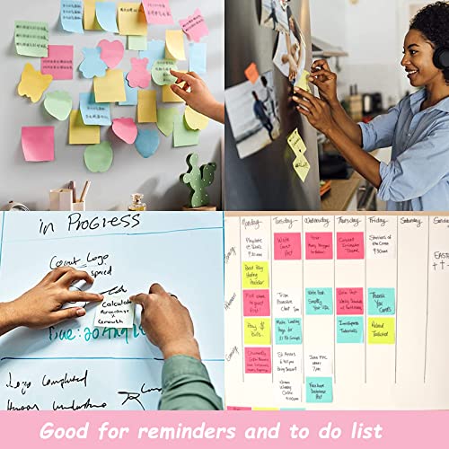 Colored Sticky Notes Bulk Pack - 28 Pads