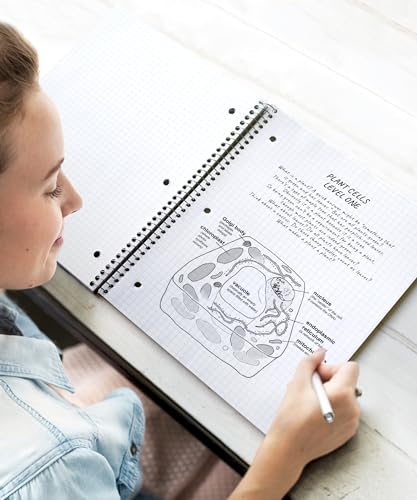 Graph Ruled Spiral Notebook with Poly Pocket