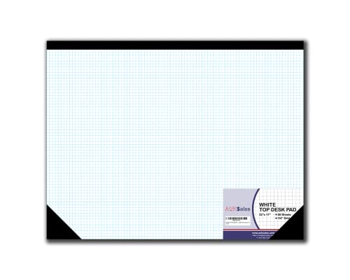 Sturdy Graph Desk Pad 22"x17" - 50 Sheets