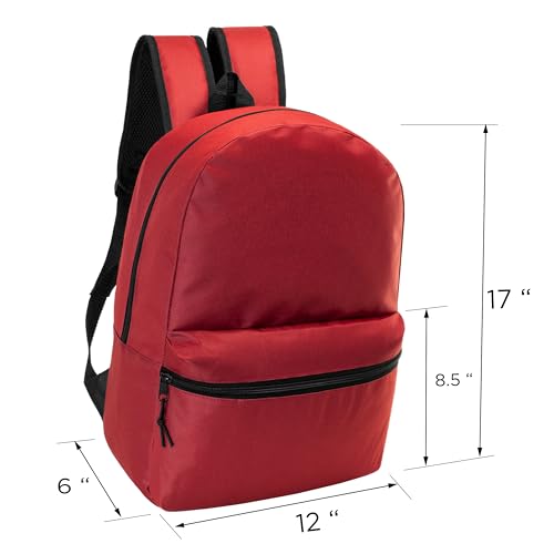 24-Pack Assorted 17" Backpacks for Students