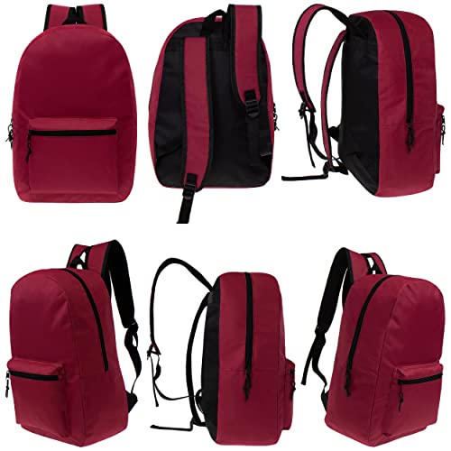 24-Pack Assorted 17" Backpacks for Students