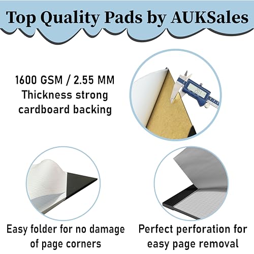 Sturdy Graph Desk Pad 22"x17" - 50 Sheets