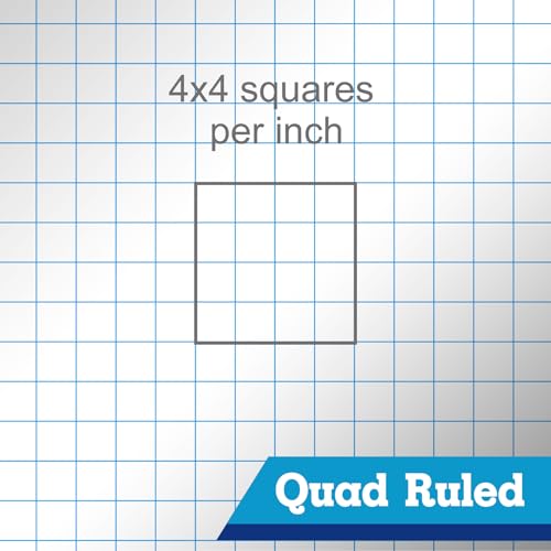 Graph Paper Notebooks - Quad Ruled 8.5x11 Inches