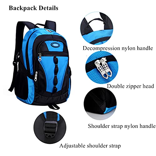 Color-Blocked Kids Backpack for School and Sports
