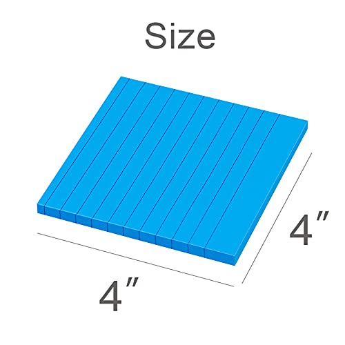 8 Pack Colorful Lined Sticky Notes 4x4