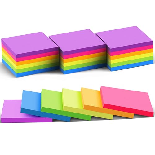 24 Pack Colorful 3x3 Sticky Notes Memo Pads