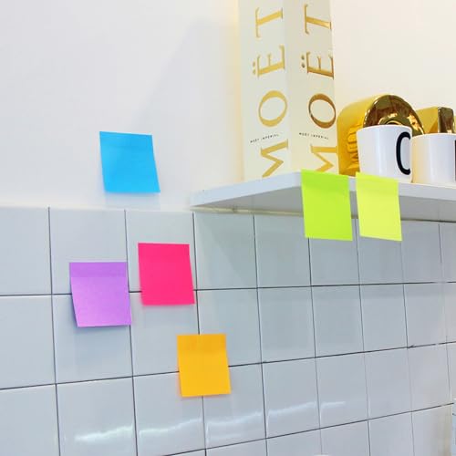 24 Pack Colorful 3x3 Sticky Notes Memo Pads