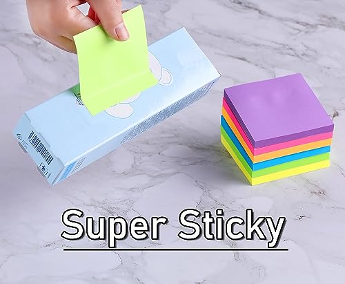 24 Pack Colorful 3x3 Sticky Notes Memo Pads