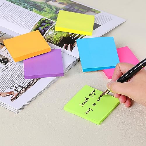 24 Pack Colorful 3x3 Sticky Notes Memo Pads