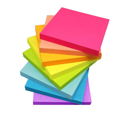 Bright Color Sticky Notes - 3x3 Inch Pads