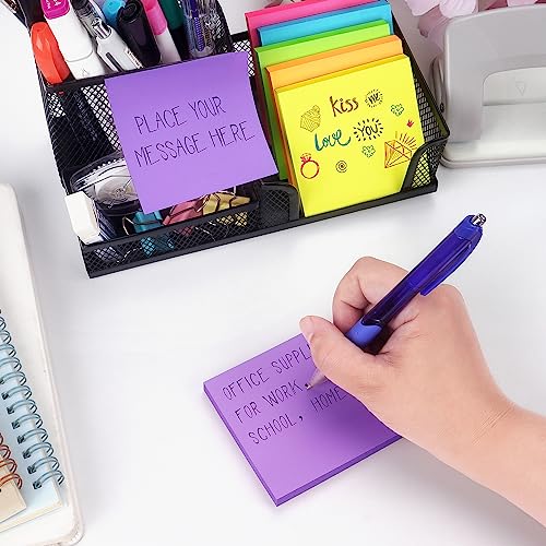 Bright Color Sticky Notes 3x3 Inch - 6 Pads