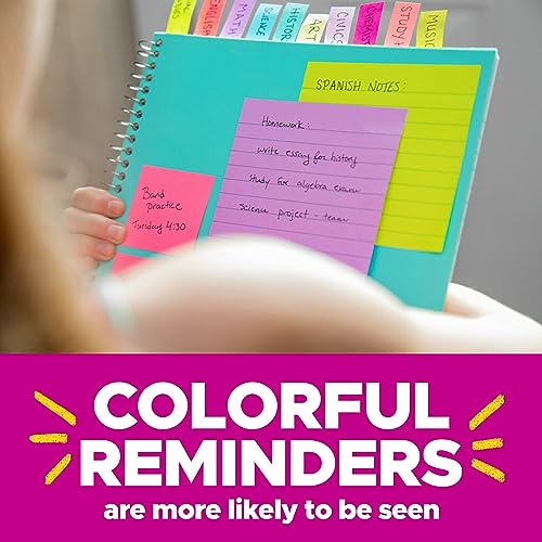 Super Sticky Notes - 24 Pads, Bright Colors