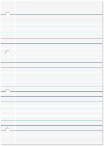 50-Pack Reinforced College Ruled Loose Leaf Paper