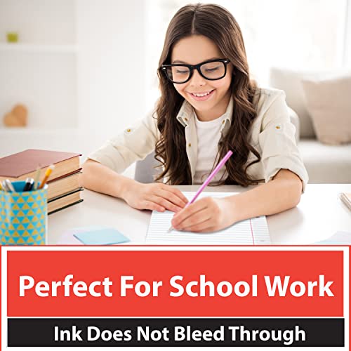 Wide Ruled Loose Leaf Notebook Paper - 6 Pack