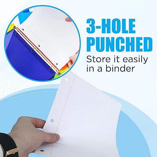 College Ruled Loose Leaf Notebook Paper - 200 Sheets