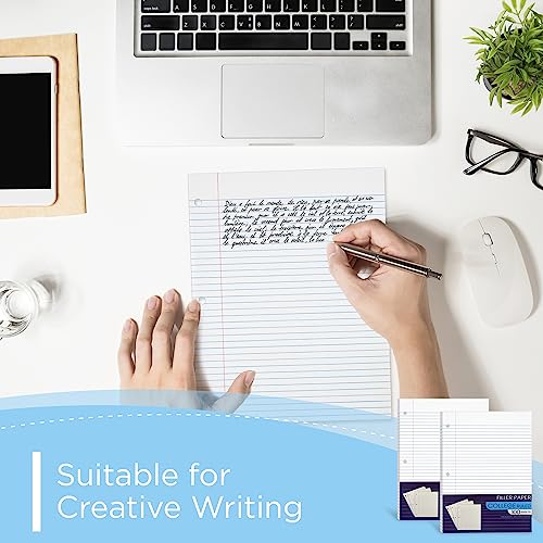 College Ruled Loose Leaf Notebook Paper - 200 Sheets