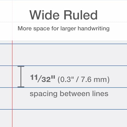 Oxford Wide Rule Reinforced Loose Leaf Paper, 100 Sheets
