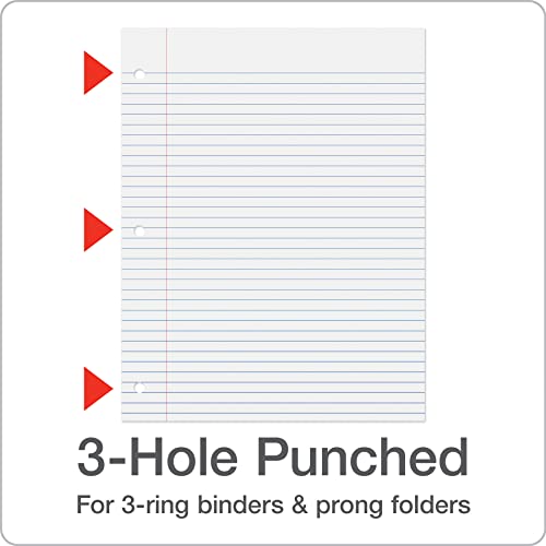 College Ruled 8.5" x 11" Loose-Leaf Paper Pack