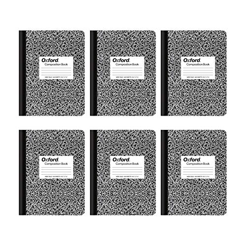 Oxford Wide Ruled Composition Notebooks, 6 Pack