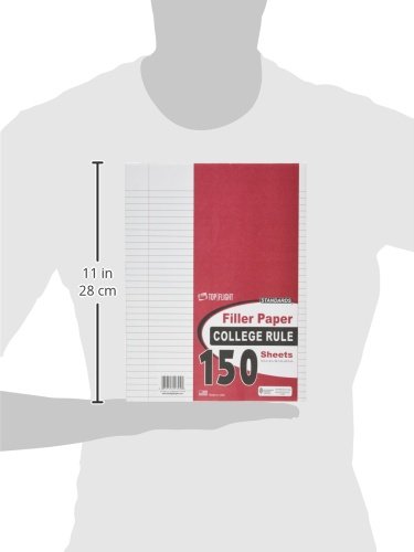 Top Flight College Rule Filler Paper, 150 Sheets
