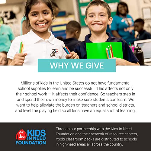 Yoobi 3-Pack Cute Kids Composition Notebooks