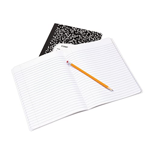 EPI Wide Ruled Black Marble Composition Notebooks