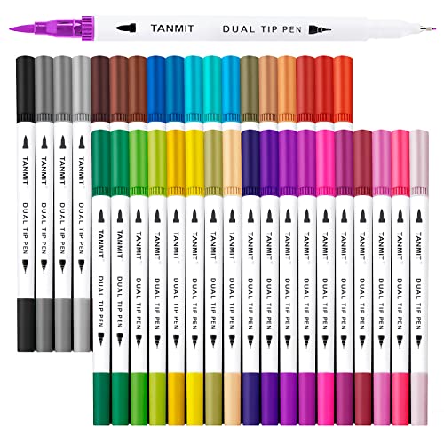 Dual Brush Marker Pens for Art and Journaling