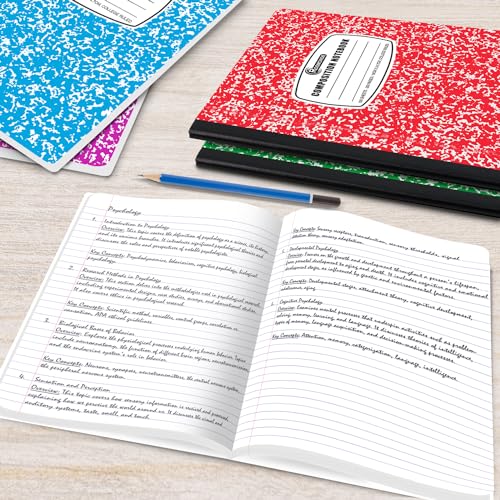 Rosmonde 12 Pack College Ruled Composition Notebooks