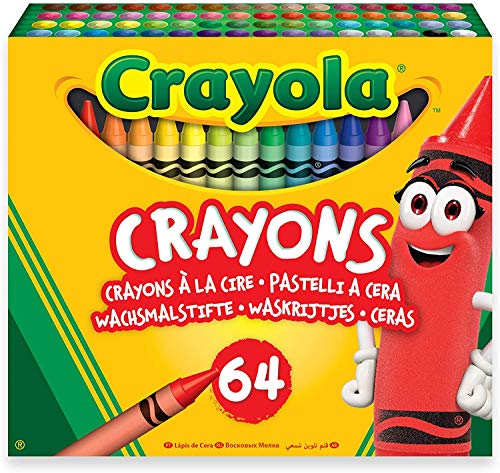 64 Crayon Set with Sharpener Included