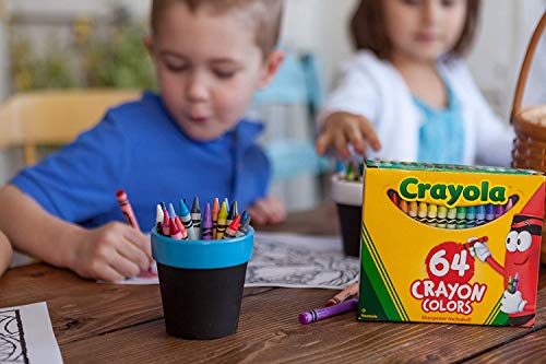 64 Crayon Set with Sharpener Included
