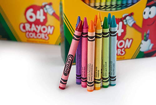 64 Crayon Set with Sharpener Included