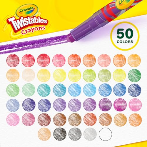 Crayola Mini Twistables Crayons 50ct for Kids