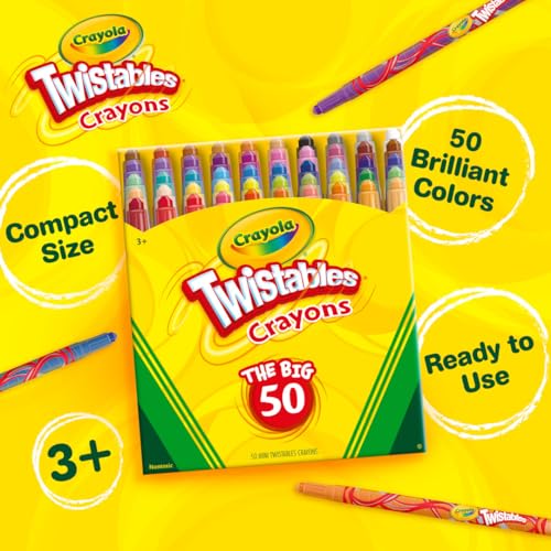 Crayola Mini Twistables Crayons 50ct for Kids