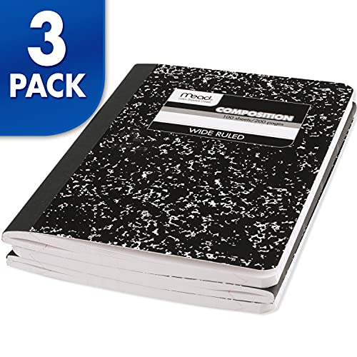 Mead 3-Pack College Ruled Composition Notebooks