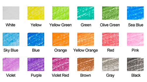 Madisi Bulk Crayon Pack, 18 Colors, 900 Count